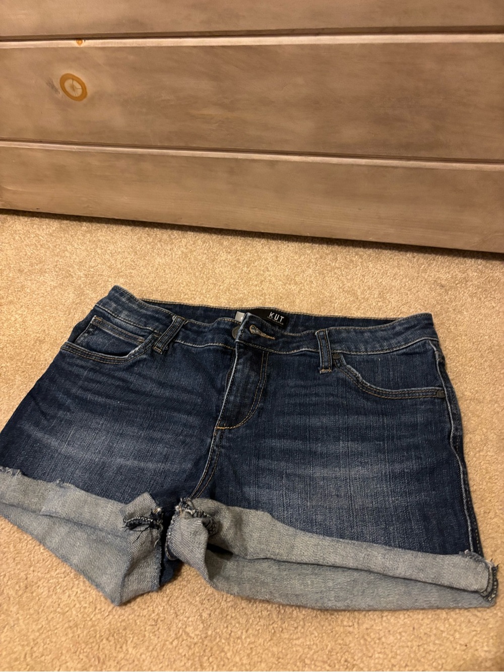 Kut from the Kloth Dark Blue Denim Shorts